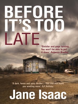 cover image of Before It's Too Late